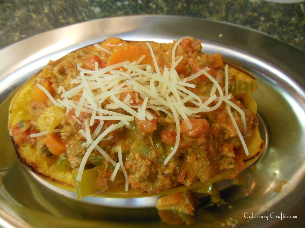 Bolognese Sauce on Spaghetti Squash | Culinary Craftiness