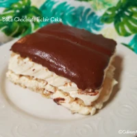 Easy No-Bake Eclair Cake with Homemade Chocolate Icing